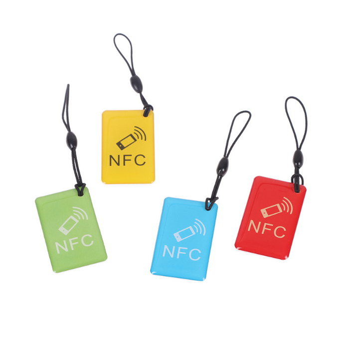 תג nfc 213 מלבני בציפוי אפוקסי עם חוט